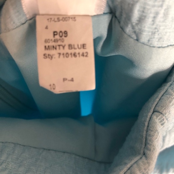 Talbot Side Zip Light Blue Pants Size: 10 - Picture 7 of 8